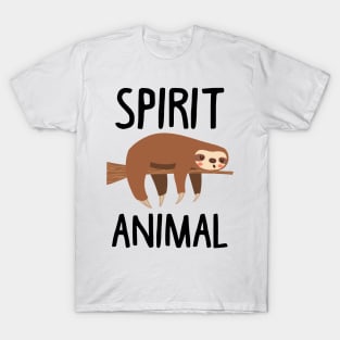 Sloth Is My Spirit Animal. Funny Sloth Shirt. T-Shirt